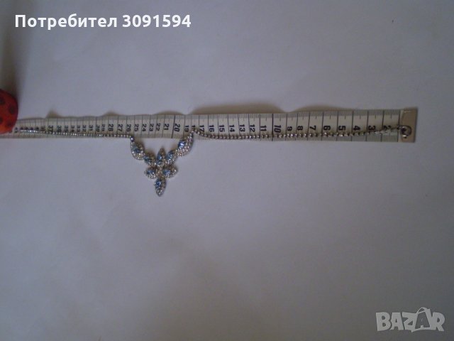  колие- огърлица сребърно покритие  със кристали , снимка 7 - Антикварни и старинни предмети - 35793892
