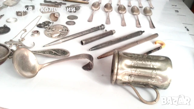 Стари сребърни и посребрени предмети по договаряне, снимка 9 - Антикварни и старинни предмети - 51262341