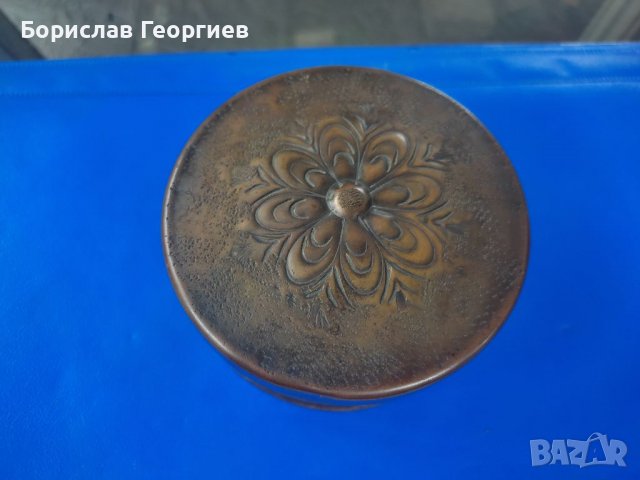 Медна кутия за бижута, снимка 2 - Антикварни и старинни предмети - 39327574