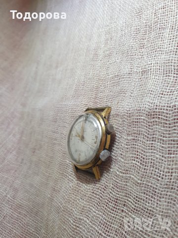 Полет -позлатен- 20 микрона,механичен  с опция -аларма.Работещ., снимка 3 - Антикварни и старинни предмети - 39803303