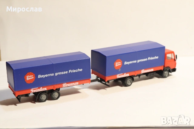 HERPA H0 1/87 MERCEDES 814 817 РЕМАРКЕ МОДЕЛ КАМИОН, снимка 7 - Колекции - 53378006