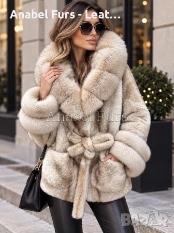 дамски палта от естествен косъм, снимка 18 - Палта, манта - 56187432