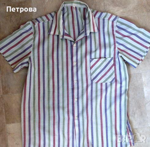 Мъжка риза с къс ръкав, нова, снимка 1