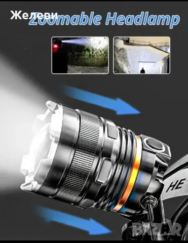 Челник - ултра ярък, със сензор, снимка 4 - Къмпинг осветление - 48435178