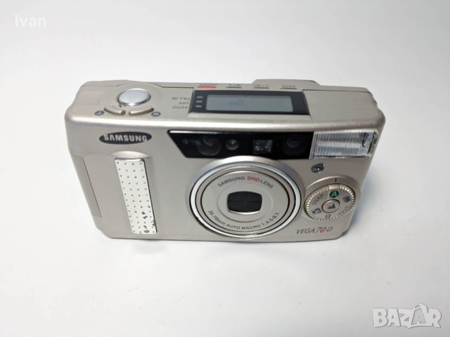 Samsung Vega 70D 35-70mm филмов фотоапарат тип „point & shoot“ Gold , снимка 2 - Фотоапарати - 53476870
