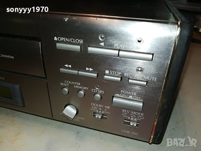 DENON UDR-100 REVERSE 2 MOTOR DECK 220V-MADE IN JAPAN-ВНОС SWISS 3105231255, снимка 6 - Декове - 40884269