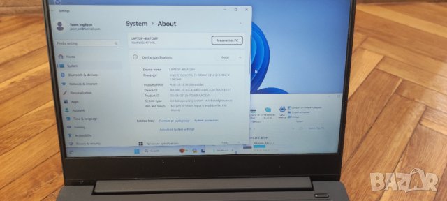 Лаптоп Lenovo S340-14IIL I3-1005G1/4GB/128GB SSD, снимка 5 - Лаптопи за работа - 42433497