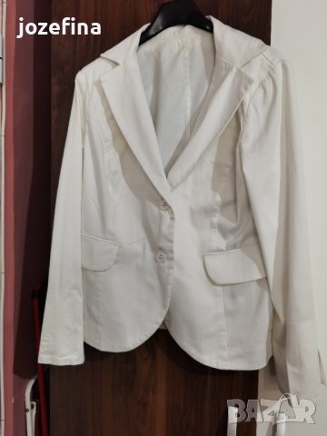 Елегантно бяло сако, снимка 2 - Сака - 41481363