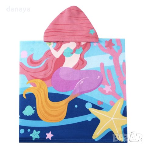 2850 Детско плажно пончо Русалка