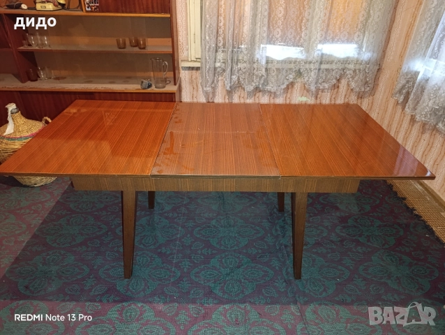Ретро разтегателна маса, масивна дървесина/ нова/, снимка 2 - Маси - 52586727