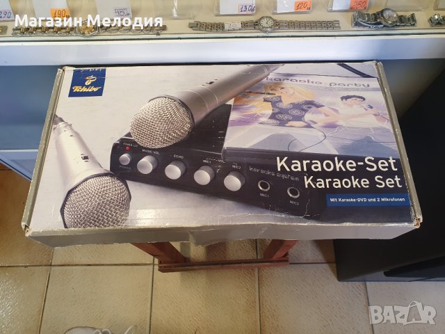 Два жични караоке микрофона. Karaoke-Set Tchibo TCM 259799
