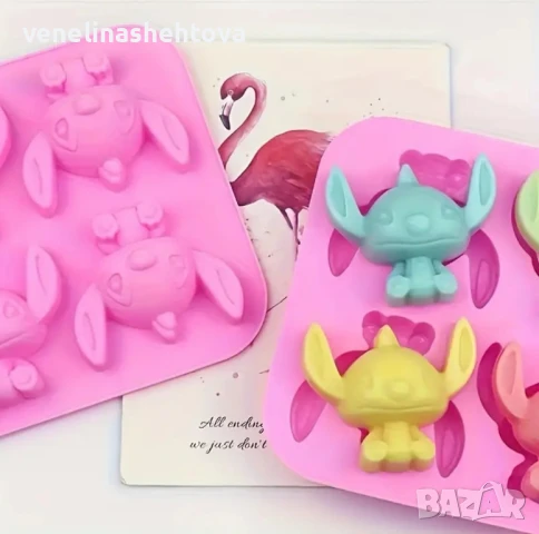 Стич Силиконов молд форма за гипс смола фондан за декорация на торта , снимка 2 - Форми - 50645809