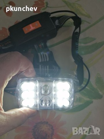 LED фенер, челник с 14 LED и акумулаторни батерии, снимка 4 - Къмпинг осветление - 41567833
