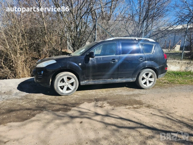Предна лява външна дръжка на врата черна за Peugeot 4007 2.2 HDI (2009), снимка 2 - Части - 53645864