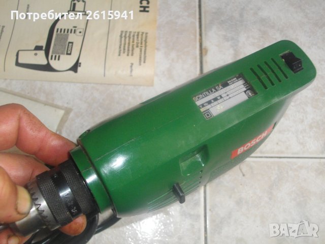 Нова Оригинална Швейцарска Бормашина-Дрелка-Bosch P120SB-280 Вата/2 скорости/Ниски Обороти-ОТЛИЧНА, снимка 12 - Бормашини - 41160977