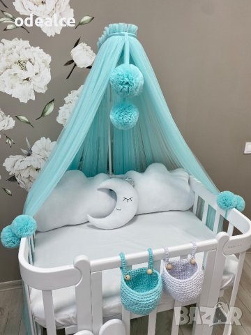 Балдахин за бебешко легло декор стая, бебешко креватче балдахини, снимка 2 - Кошарки - 40932197