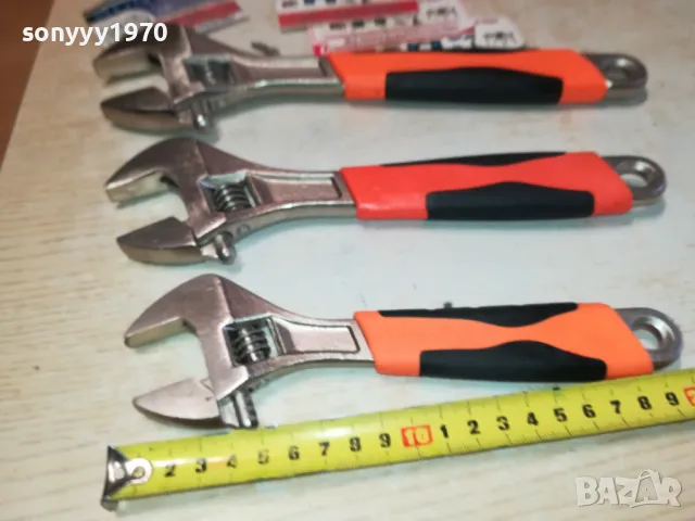 френски ключ 3 размера 2911241108, снимка 5 - Ключове - 48151443