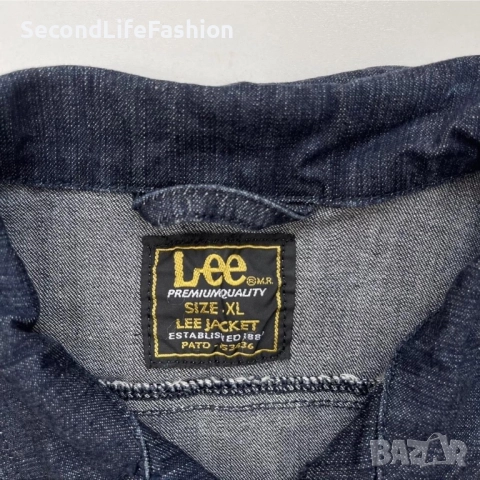 Дамско дънково Яке LEE Blue Vintage Denim Slim Fit, размер XL, снимка 2 - Якета - 52262261