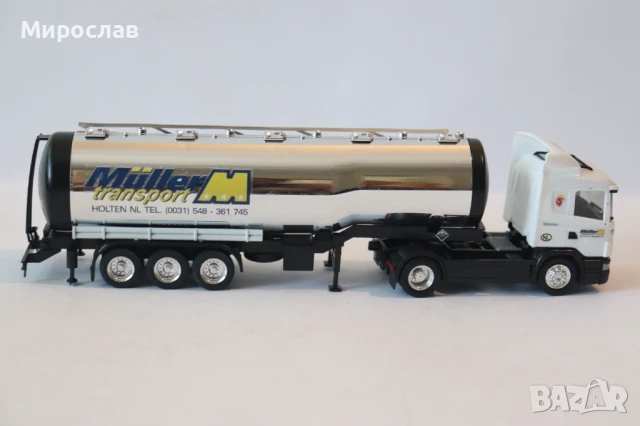HERPA H0 1/87 SCANIA СИЛОЗ ЦИСТЕРНА МОДЕЛ КОЛИЧКА КАМИОН, снимка 8 - Колекции - 50558568