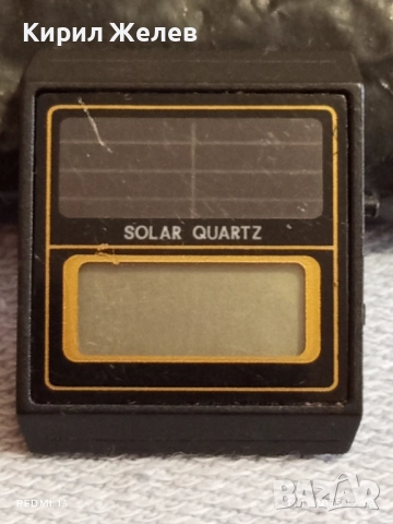 Винтидж електронен часовник SOLAR QUARTZ рядък за КОЛЕКЦИОНЕРИ 51561, снимка 2 - Антикварни и старинни предмети - 52374923