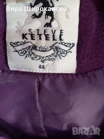 Лилаво палтенце. Размер: L, ХL. , снимка 2 - Палта, манта - 40524743