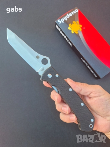 Сгъваем нож Spyderco LUM C46,G10Tanto, снимка 8 - Ножове - 52939516