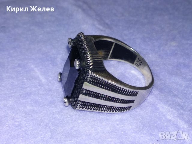 ШАРМАНТЕН МАРКАЗИТЕН СРЕБЪРЕН ПРЪСТЕН ЛАКИРАНО СРЕБРО 925 ЮВЕЛИРНА ПРЕЦИЗНА Арт ДЕКО ИЗРАБОТКА 40610, снимка 16 - Пръстени - 42656311