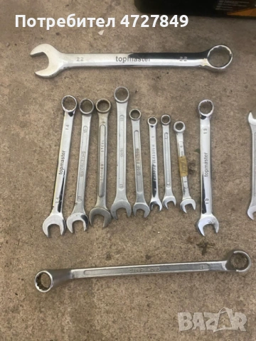 Спешно! Комплект гаечни ключове 18+ части – Topmaster – Включва тресчотки и кутия, снимка 2 - Други инструменти - 53370118