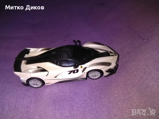 Ferrari FXX-K Evo маркова метална количка на Bburago 1:18 нова, снимка 4 - Колекции - 48310124