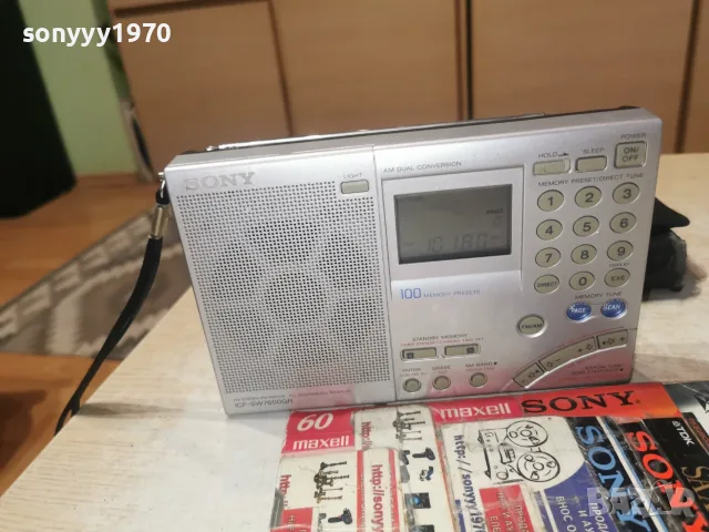 SONY ICF-SW7600GR FM STEREO RECEIVER-ВНОС SWISS 2209260925, снимка 2 - Ресийвъри, усилватели, смесителни пултове - 56171379