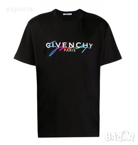 Мъжка тениска Givenchy Paris Embroidery Black XL, снимка 6 - Тениски - 26010301