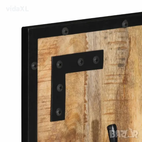 vidaXL Закачалка портманто 35x8x110 см масивно дърво манго, снимка 3 - Закачалки - 56147326
