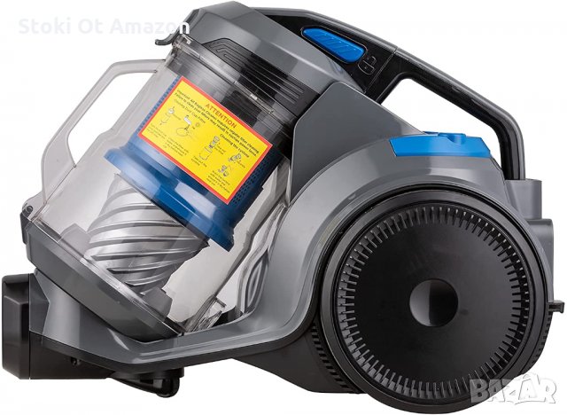 Прахосмукачка Amazon Basics multi-cyclone, HEPA filter, 700 W, 2.5 L