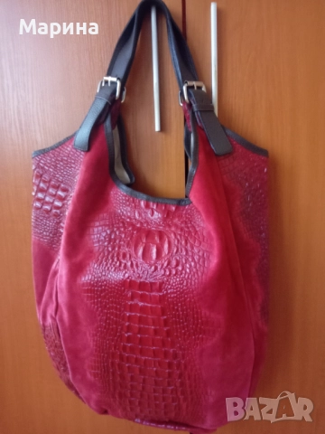 Дамска чанта естествена кожа 