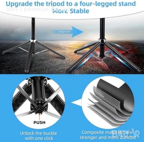 Нов Автоматичен 360° статив със следене на лице и Bluetooth дистанционно, снимка 6 - Чанти, стативи, аксесоари - 52002002