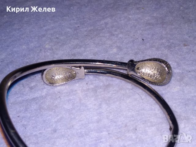 СТИЛНА МЕДНА НИКЕЛИРАНА СРЕБРИСТА РЕТРО СТИЛ ГРИВНИЧКА Тип ТОРКВА 6839, снимка 4 - Гривни - 41281158