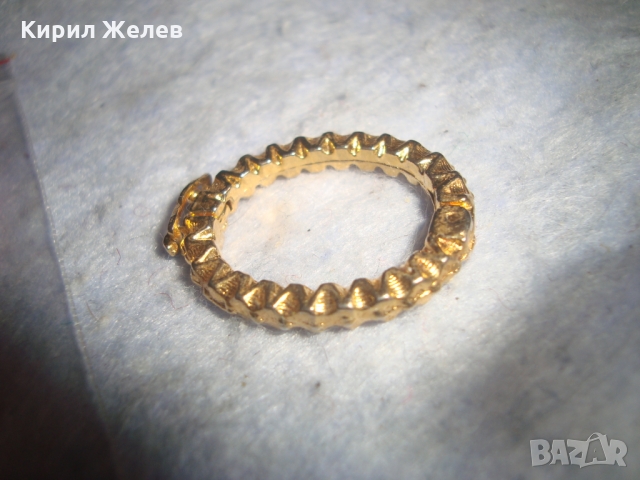 СТАРИННО ВИНТИДЖ ПОЗЛАТЕНО ОРИГИНАЛНО АРТ - ДЕКО БИЖУ 26444, снимка 7 - Антикварни и старинни предмети - 36095145