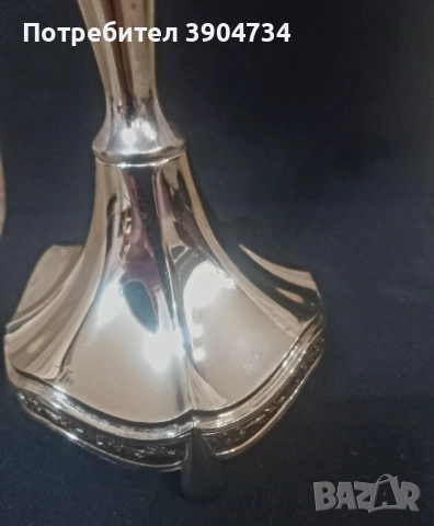 Бароков свещник , снимка 4 - Антикварни и старинни предмети - 51523082