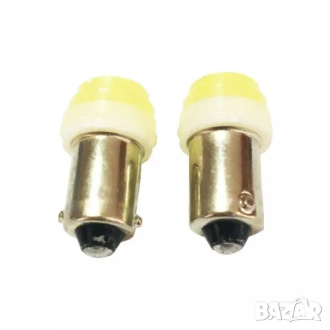 LED крушки BA9S 12V 6000K 2 броя с бяла светлина, снимка 3 - Аксесоари и консумативи - 55865147