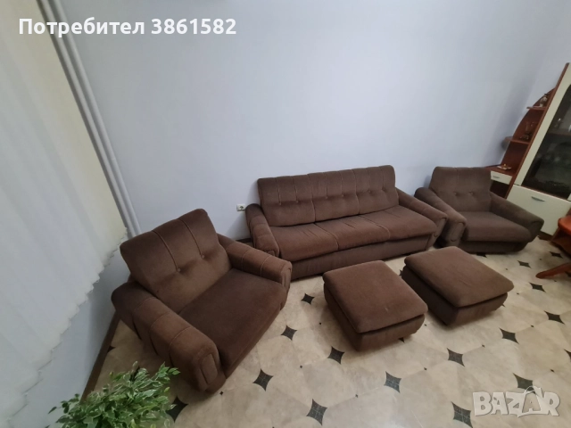 Холова гарнитура, снимка 2 - Дивани и мека мебел - 52594742