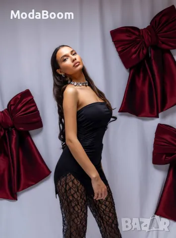 Дамски комплект рокля и панталон , снимка 3 - Рокли - 48286334