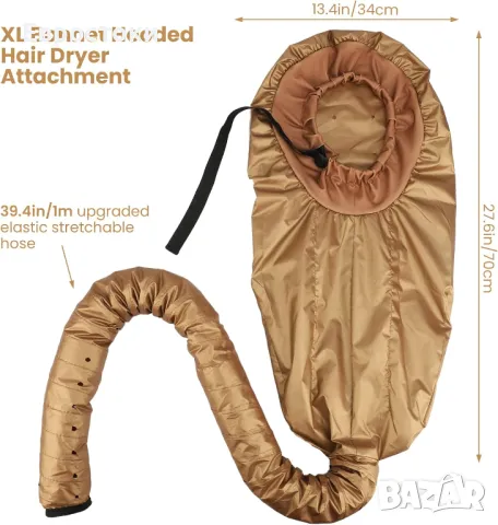 Дифузер с шапка за сешоар Bonnet. Голяма приставка за дълбоко кондиционир, снимка 3 - Други - 49969291