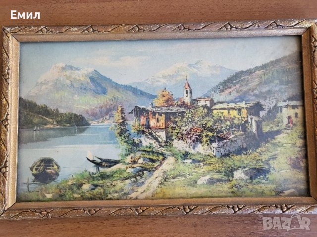 Антикварна репродукция в рамка , снимка 5 - Колекции - 44303150