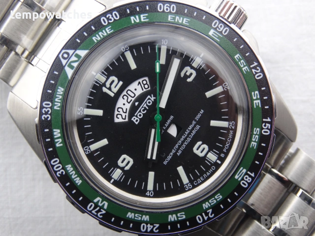 ВОСТОК АМФИБИЯ АВТОМАТИЧЕН- "Турист" ref: 14047Г, снимка 8 - Мъжки - 53472449