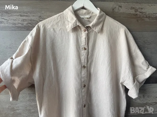 Овърсайз дамска риза рокля  H&M, снимка 3 - Рокли - 56011944