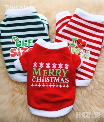 Нова коледна блузка за куче, коледна дрешка за кученце, снимка 2 - За кучета - 52266688