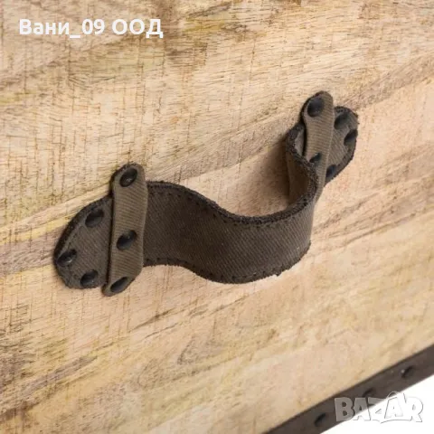 Интериорна табуретка от дърво и текстил, снимка 3 - Дивани и мека мебел - 50125492