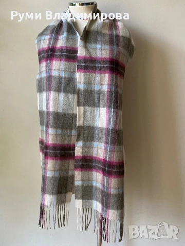 Кариран шал House of Scotland oт 100 % агнешка вълна, снимка 4 - Шалове - 53690812