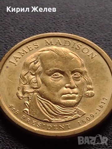 Възпоменателна монета 1 долар JAMES MADISON 9 президент на САЩ (1809-1817) за КОЛЕКЦИЯ 38064, снимка 4 - Нумизматика и бонистика - 40765168