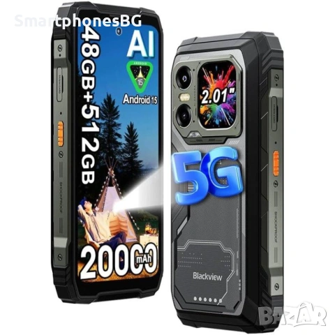 Blackview Xplore 1 5G 48GB RAM 512GB ROM, с IP68/69 защита, снимка 5 - Други - 53771970